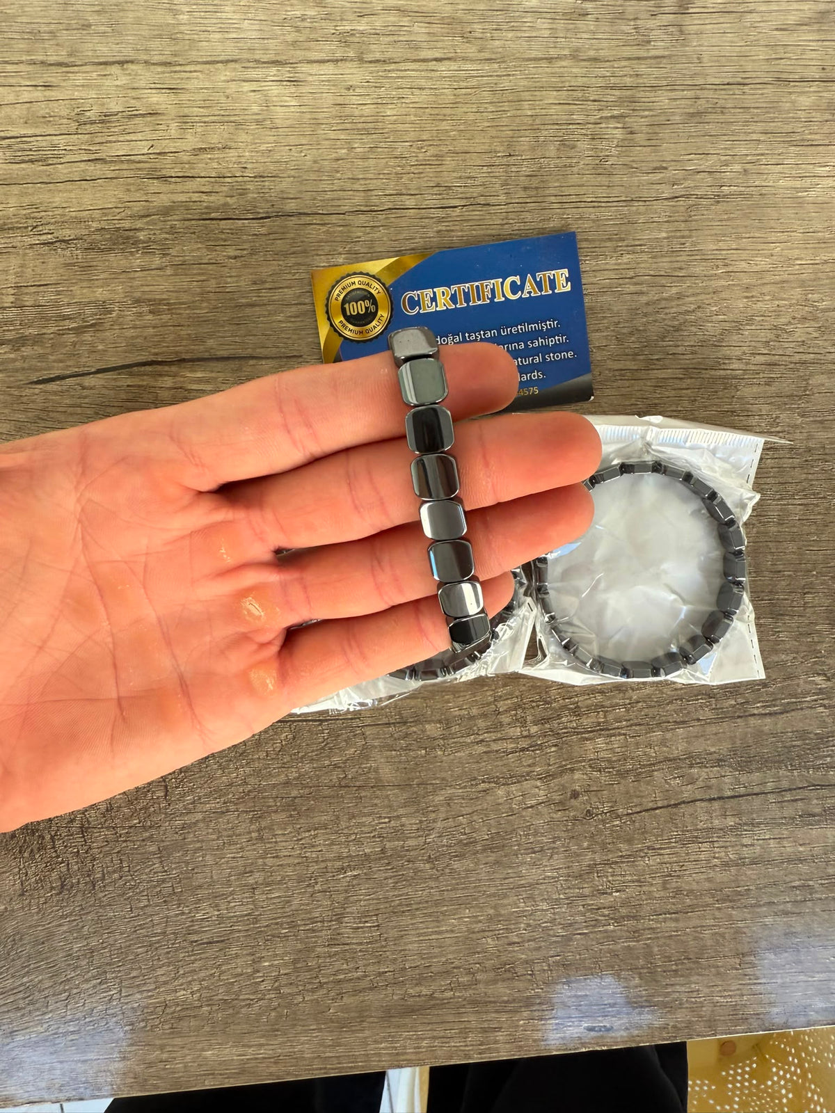 Hematit Taşı Premium Erkek Bilekliği