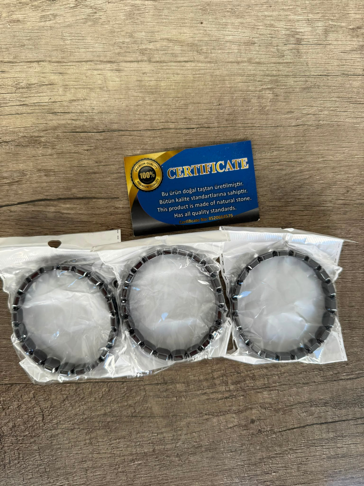 Hematit Taşı Premium Erkek Bilekliği